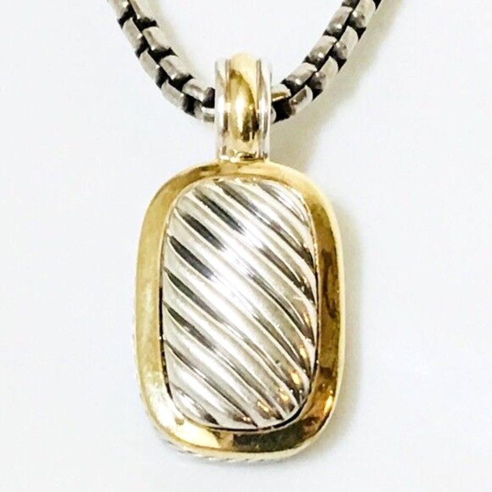 David Yurman Cable Enhancer Pendant Necklace - Picture 9 of 9